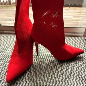 Elegant Red Women's Boots